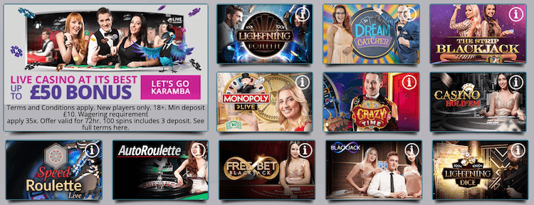 Karamba Live Casino